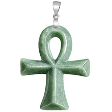 Natural Jade Pendant Silver Cross Jadeite Pendant