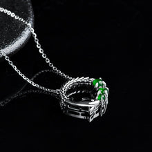 Natural Jade Pendant Silver Fish Jadeite Pendant