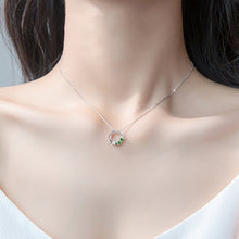 Natural Jade Pendant Silver Fish Jadeite Pendant