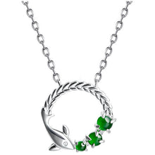 Natural Jade Pendant Silver Fish Jadeite Pendant