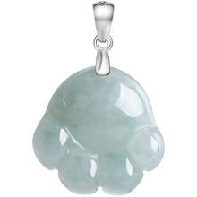 Natural Jade Pendant Silver Foot Jadeite Pendant