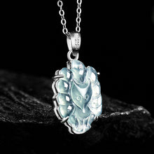 Natural Jade Pendant Silver Fox Jadeite Pendant