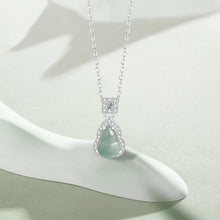 Natural Jade Pendant Silver Hulu Jadeite Pendant