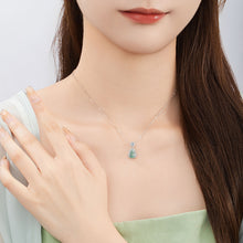 Natural Jade Pendant Silver Hulu Jadeite Pendant