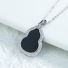 Natural Jade Pendant Silver Hulu Jadeite Pendant