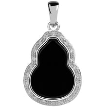 Natural Jade Pendant Silver Hulu Jadeite Pendant