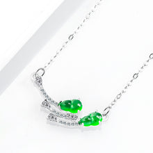 Natural Jade Pendant Silver Hulu Jadeite Pendant