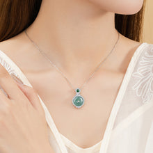 Natural Jade Pendant Silver Jadeite Pendant