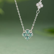 Natural Jade Pendant Silver Jadeite Pendant
