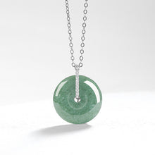Natural Jade Pendant Silver Jadeite Pendant