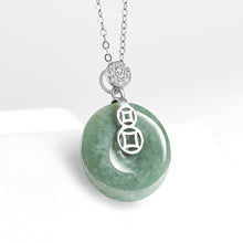 Natural Jade Pendant Silver Jadeite Pendant
