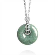 Natural Jade Pendant Silver Jadeite Pendant