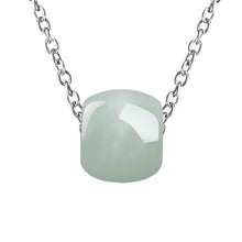 Natural Jade Pendant Silver Jadeite Pendant