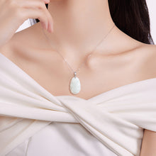 Natural Jade Pendant Silver Jadeite Pendant
