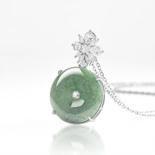 Natural Jade Pendant Silver Jadeite Pendant TUPT479