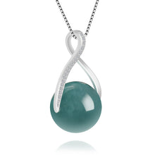 Natural Jade Pendant Silver Jadeite Pendant TUPT498