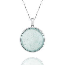 Natural Jade Pendant Silver Jadeite Pendant