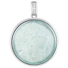 Natural Jade Pendant Silver Jadeite Pendant