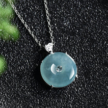 Natural Jade Pendant Silver Jadeite Pendant