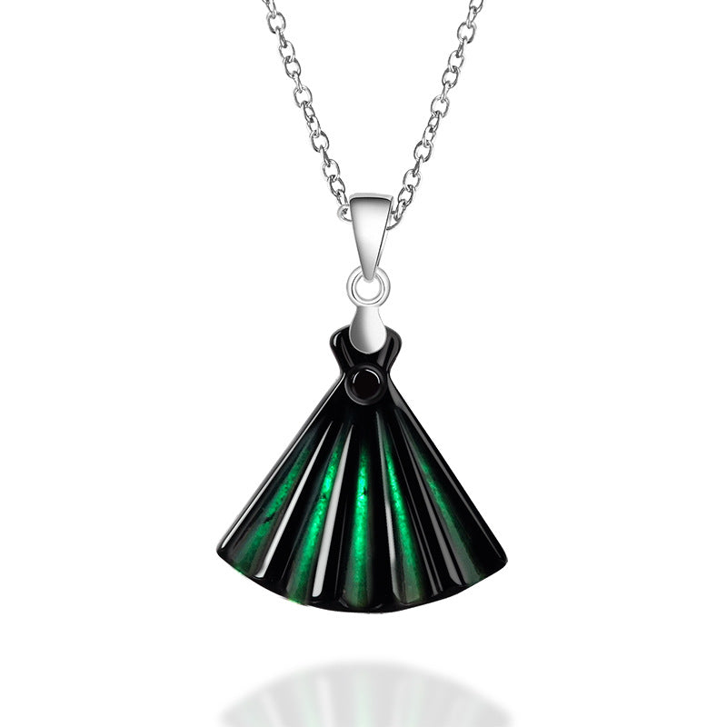 Natural Jade Pendant Silver Jadeite Pendant