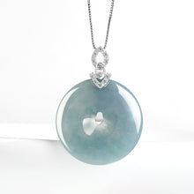 Natural Jade Pendant Silver Jadeite Pendant