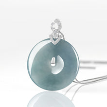 Natural Jade Pendant Silver Jadeite Pendant