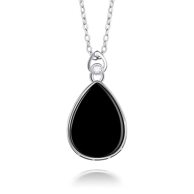 Natural Jade Pendant Silver Jadeite Pendant