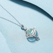 Natural Jade Pendant Silver Jadeite Pendant