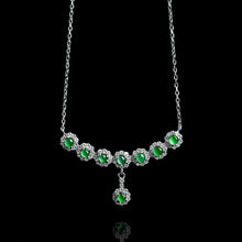 Natural Jade Pendant Silver Jadeite Pendant