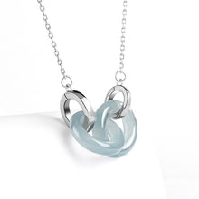 Natural Jade Pendant Silver Loop Jadeite Pendant