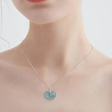 Natural Jade Pendant Silver Ruyi Jadeite Pendant