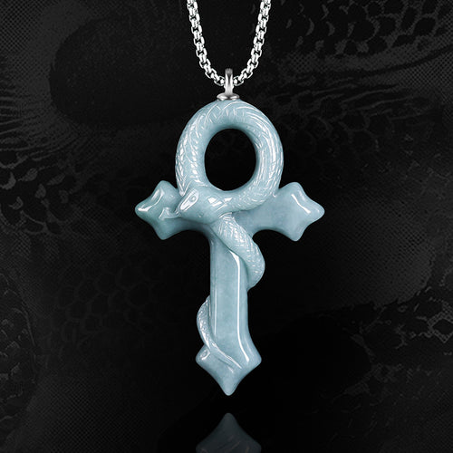 Natural Jade Pendant Snake Jadeite Pendant