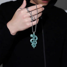 Natural Jade Pendant Snake Sword Jadeite Pendant