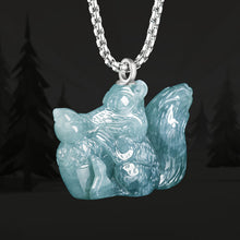 Natural Jade Pendant Squirrel Jadeite Pendant