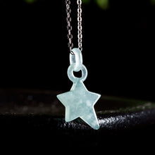 Natural Jade Pendant Star Jadeite Pendant