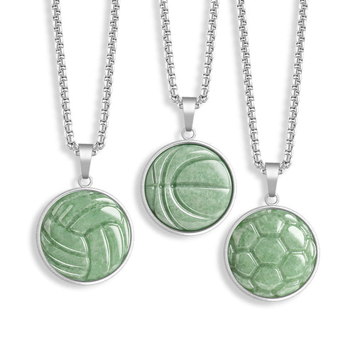 Natural Jade Pendant Steel Jadeite Pendant