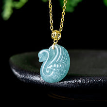 Natural Jade Pendant Swan Jadeite Pendant
