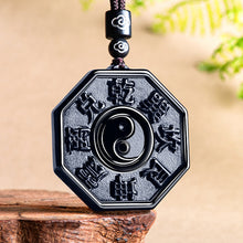 Natural Jade Pendant Tai Chi Bagua Jadeite Pendant
