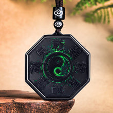 Natural Jade Pendant Tai Chi Bagua Jadeite Pendant