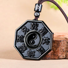 Natural Jade Pendant Tai Chi Bagua Jadeite Pendant