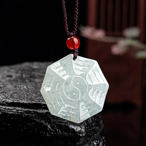 Natural Jade Pendant Tai Chi Jadeite Pendant
