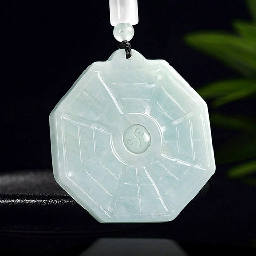 Natural Jade Pendant Tai Chi Jadeite Pendant
