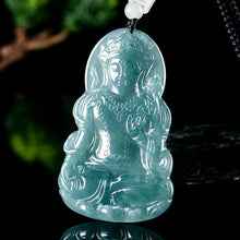 Natural Jade Pendant Tara Guanyin Jadeite Pendant