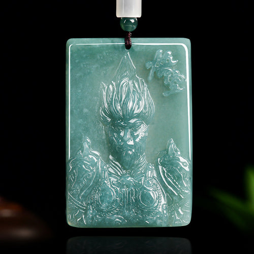 Natural Jade Pendant The Monkey King Jadeite Pendant
