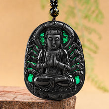 Natural Jade Pendant Thousand-armed Guanyin Jadeite Pendant