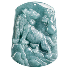 Natural Jade Pendant Tiger Jadeite Pendant