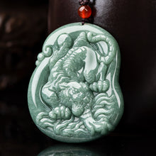 Natural Jade Pendant Tiger Jadeite Pendant