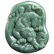 Natural Jade Pendant Tiger Jadeite Pendant