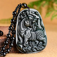 Natural Jade Pendant Tiger Jadeite Pendant