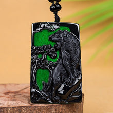 Natural Jade Pendant Tiger Jadeite Pendant